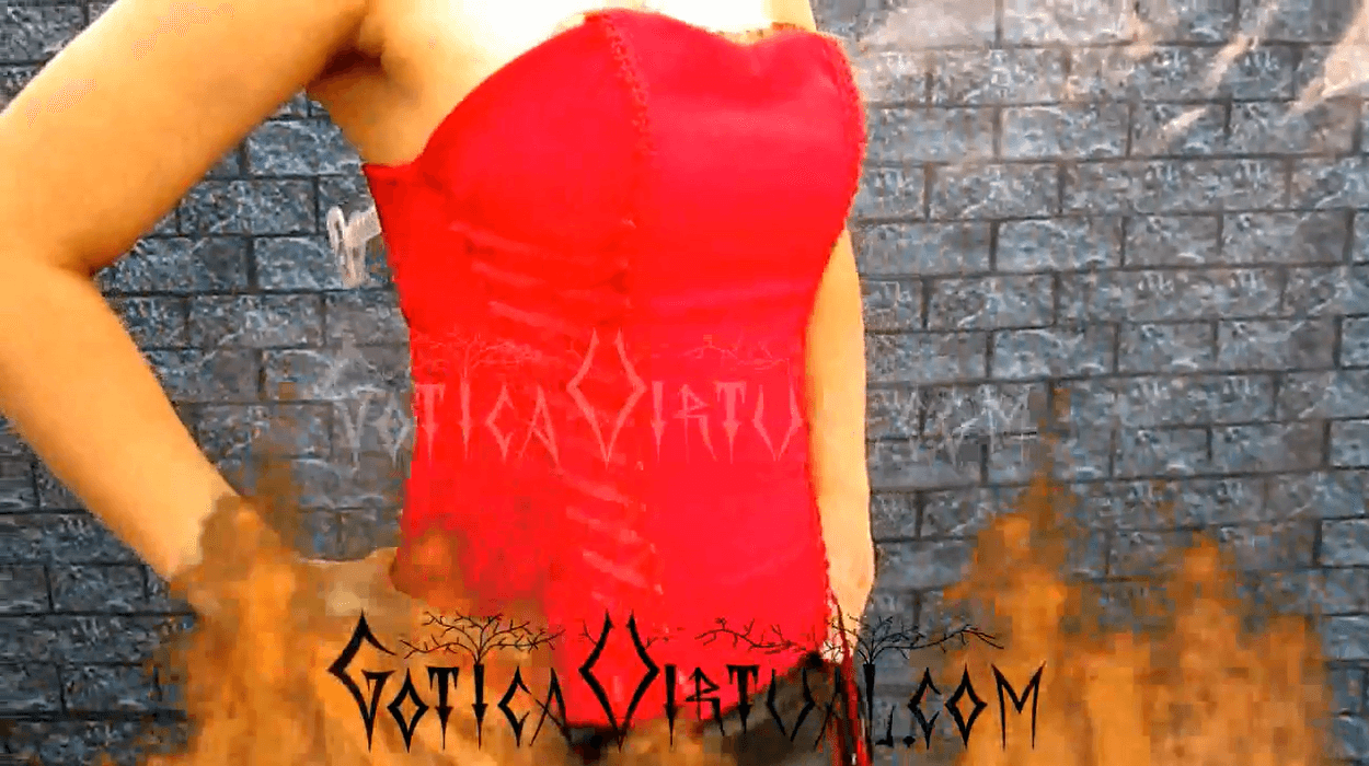 corset rojo cintas laterales lina bogota cali pereira cucuta tunja manizales armenia popayan ipiales cauca